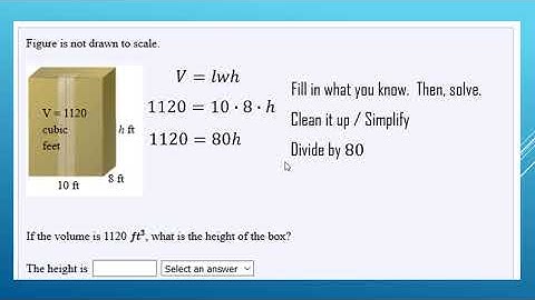 Find Height of a Prism (Box), Given Volume