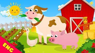 Farm animals for kids Name & sound Vocabulary for kids Learn English