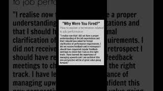 how to explain job termination professionally | Subscribe for more #motivation 😊👍