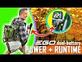 Double your pleasure  ego dual battery backpack leaf blower