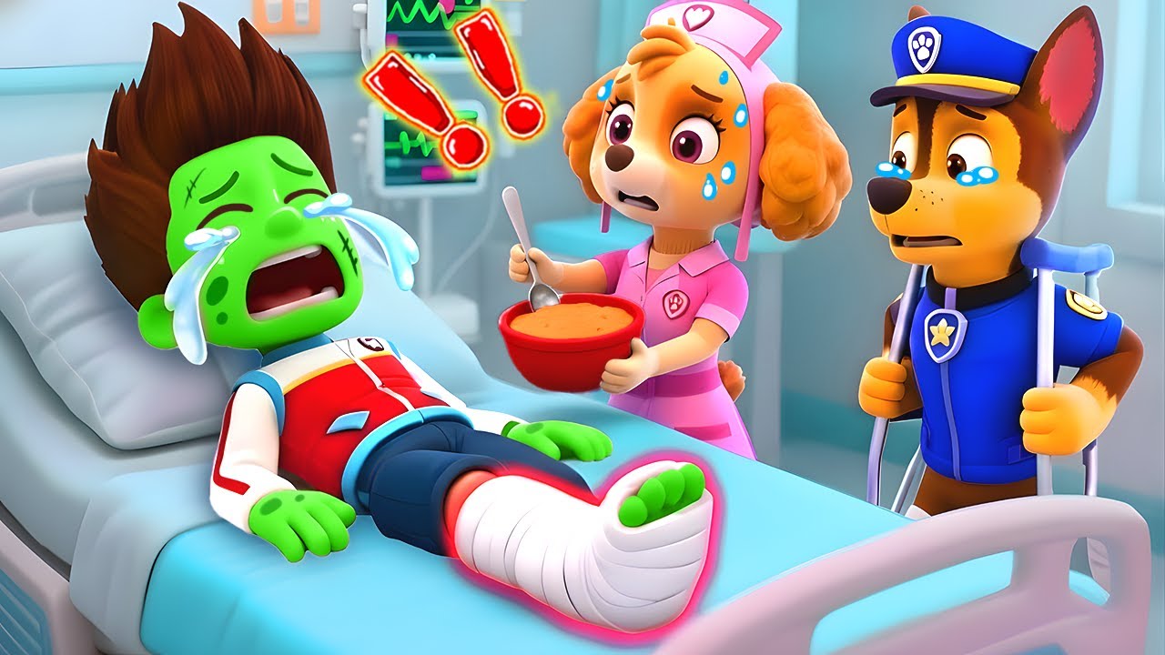 RYDER ZOMBIE Is SICK?! Please Wake Up! | Sad Story | Paw Patrol 3D Animtion | Rainbow 3