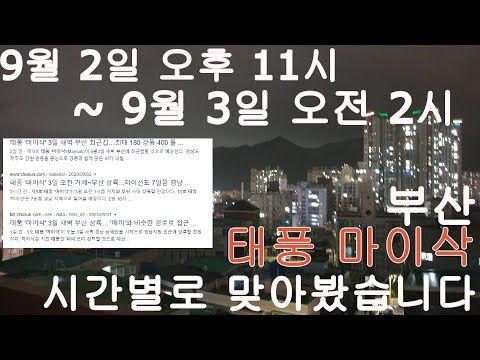 태풍 직접 맞아봤습니다.. 위력 미쳤네요 ㄷㄷ