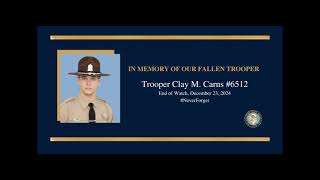 Illinois State Police Trooper Clay Carns Funeral Procession