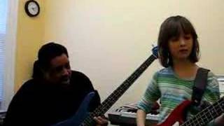 Bass duet: Maddy and Malcolm jamming