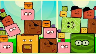 Square Watermelon game ( Merge Game ) 2048 cubes, Merge Blocks Satisfying game #7 screenshot 2