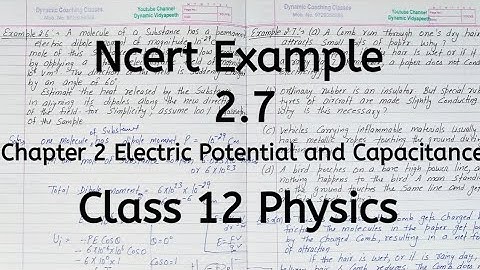 Ncert Example 2.7 | Chapter 2 | Electric Potential and Capacitance | Class 12 Physics