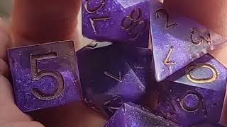 Purple nebula dice