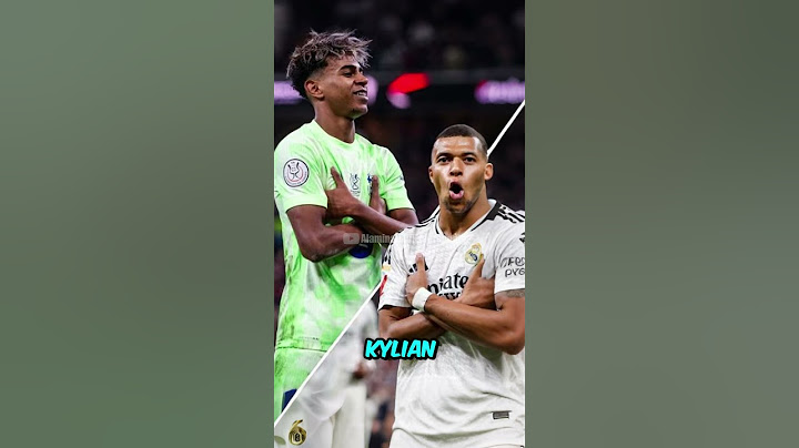 Lamine Yamal metió gol y festejó como Kylian Mbappe