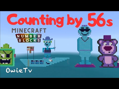 Counting by 56s Song Numberblocks Minecraft | Skip Counting by 56 | Math and Number Song for Kids