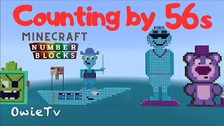 Counting by 56s Song Numberblocks Minecraft | Skip Counting by 56 | Math and Number Song for Kids