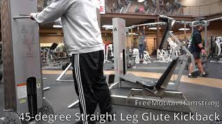 FreeMotion 45-degree Straight Leg Glute Kickback