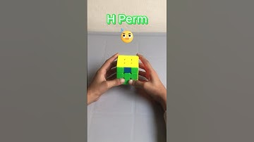 How To Solve The H Perm FAST | 3 by 3 Rubik