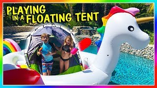 Playing In A Floating Tent We Are The Davises