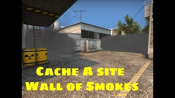CSGO - Cache A site Wall of smokes