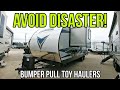 BIG CAUTION with Travel Trailer Toy Haulers! Vengeance Rogue 21V