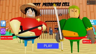 ONE PIECE LUFFY BARRY'S PRISON RUN Obby New Update Roblox - All Bosses Battle FULL GAME #roblox