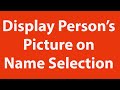 Display Person's  Picture on Name Selection using Excel VBA