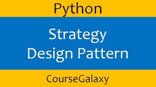 Strategy Design Pattern In Python