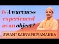 Is Awareness Experienced as an Object? | Swami Sarvapriyananda