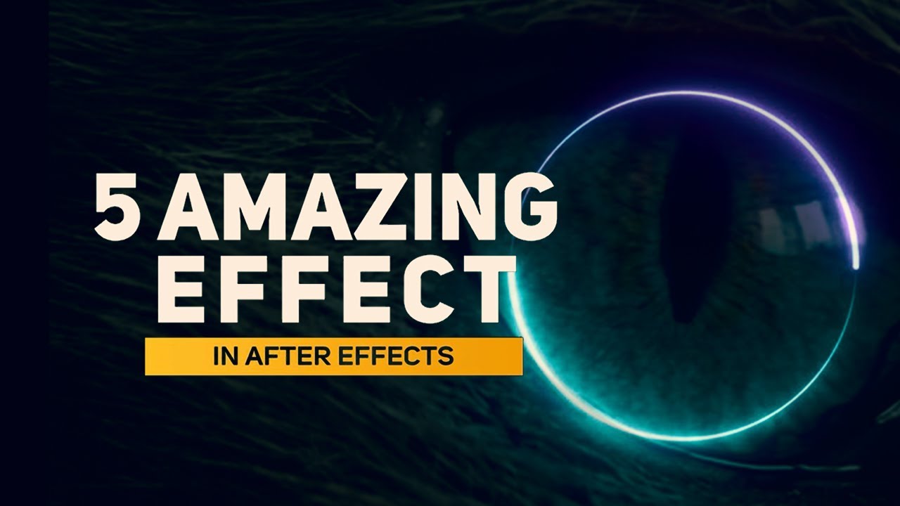 5 Amazing Effect in After Effect | After effect tutorial |Murphysky