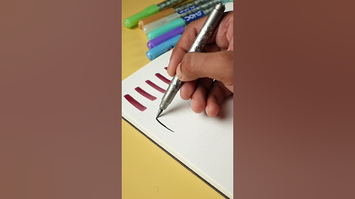 Learn to use a Brush Pen in 30 Sec #shorts #SYShorts 265