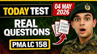 04 May 2026 | PMA Long Course 158 Today’s Test Experience | Academic &amp; Intelligence #pmalc158