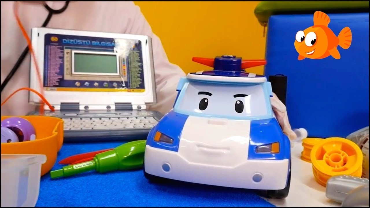 Doctor Carz CAR HOSPITAL Computer Test! Videos for kids Toy