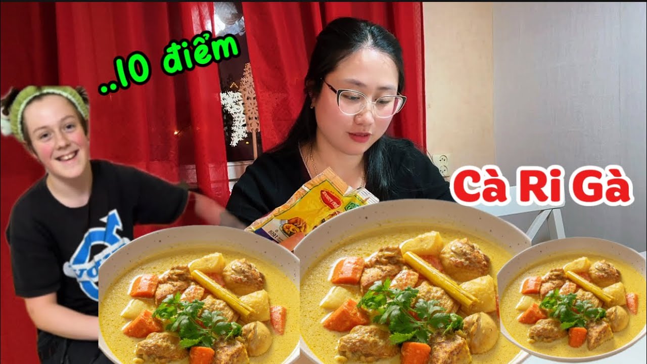 532/ Hôm Nay Như Nấu Cà Ri gà ăn Mừng vừa mua bàn Học mới Cho bé Vy..