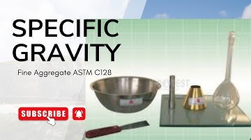 Specific Gravity of Fine Aggregate..
