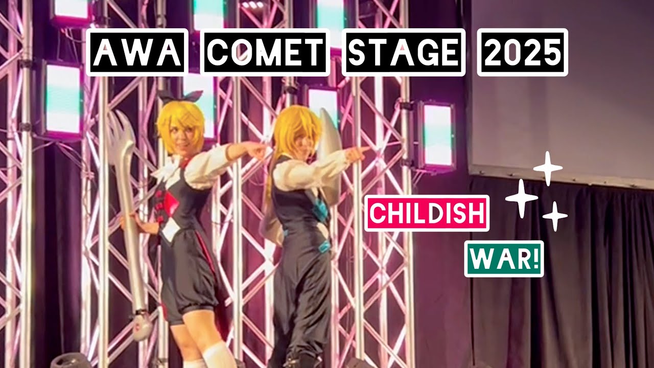 AWA Comet Stage Kagamine Rin and Len (Empress=Disco, Club=Majesty, Childish War)— Full Performance!