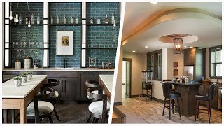 75 Large Home Bar With Subway Tile Backsplash Design Ideas You'll Love 🔴