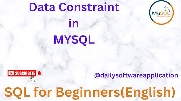 DATA CONSTRAINTS in MYSQL