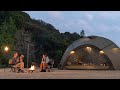 愛犬と冬キャンプを満喫|Hot Tent Camping