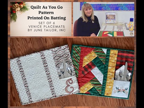 Quilt-As-You-Go Placemats! Fast & simple project that makes great gifts   