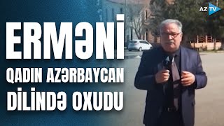 Erməni qadın Azərbaycan dilində oxudu / Armenian woman sings in Azerbaijani – Rovshan Mammadov