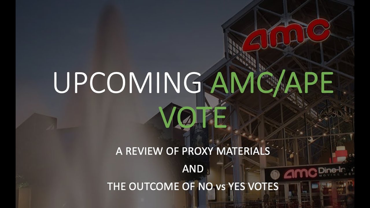 Sticking to FACTS: AMC / APE vote materials reviewed. Proving what a "no" & "yes" vote actually do