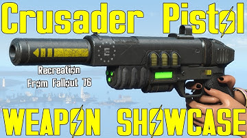 Fallout 4: Crusader Pistol - Weapon Mod Showcase