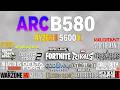 ARC B580 + Ryzen 5 5600x - Test in 21 Games