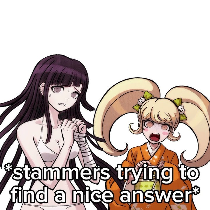 hiyoko tries being nice to mikan be like: (slight Tsumionji?) #danganronpa #shipedit #Tsumionji