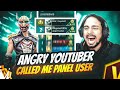 Angry youtuber  called me panel user  and reported me on live  garena free fire