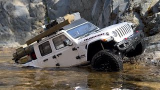1/10 Scale RC Jeep Gladiator Rubicon(Killerbody Mercury Chassis) Off-road Driving #2.