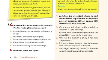 Luyện Nghe TIếng Anh Lớp 9 Unit 1 A closer look 1, Pronunciation
