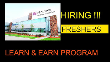 Mindtree Freshers Recruitment | Learn and Earn program | Study m tech for free