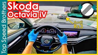 Skoda Octavia iV 2.0 TDI (2021) AUTOBAHN POV TOP SPEED 🚀 #TopSpeedBrothers