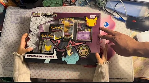 Opening a Pokemon celebrations dragapult prime collection box! #pokemon #pokemoncelebrations 