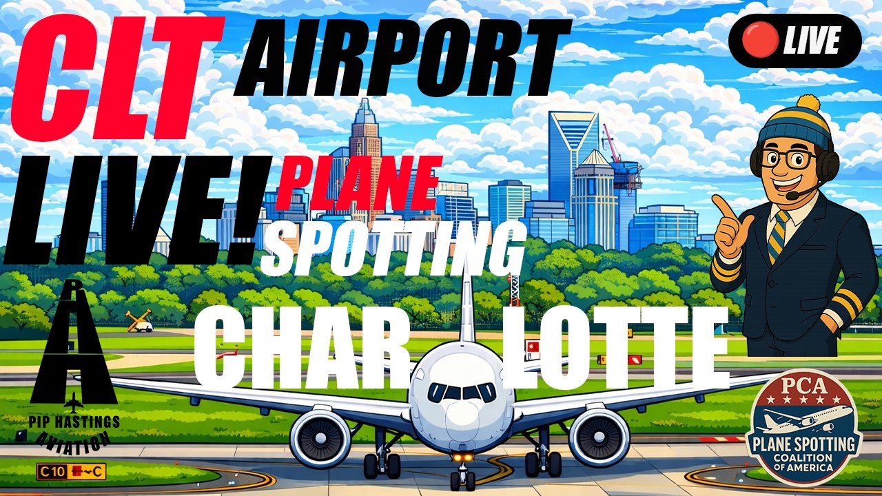 🔴 LIVE PLANESPOTTING From CHARLOTTE: CLT Charlotte Douglas International Airport: 02.16.26