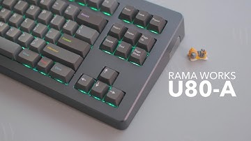 Rama Works U80-A SEQ1 Build | Holy Panda + GMK Oblivion Typing Sounds