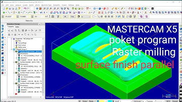 MASTERCAM X5 how to make the surface finish parallel tool path.#engineering