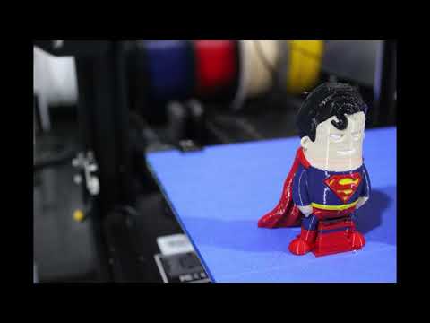 Multicolor Superman 3D Printing by Co Print