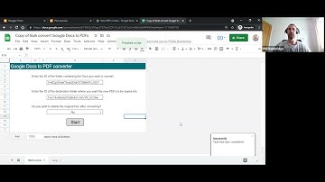 Bulk convert Google Docs to PDFs tutorial